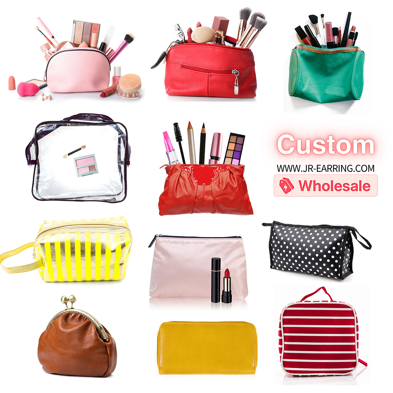 Custom makeup bags wholesale sale